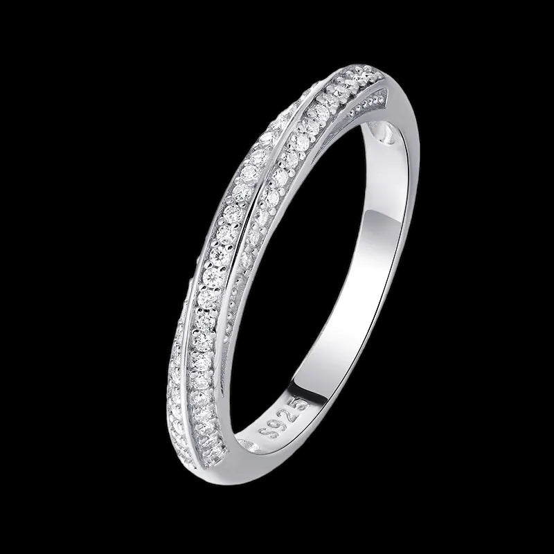 ICED OUT MOISSANITE "ETERNITY" WEISSGOLD 925S SILVER RING - ICERAIN JEWELRY