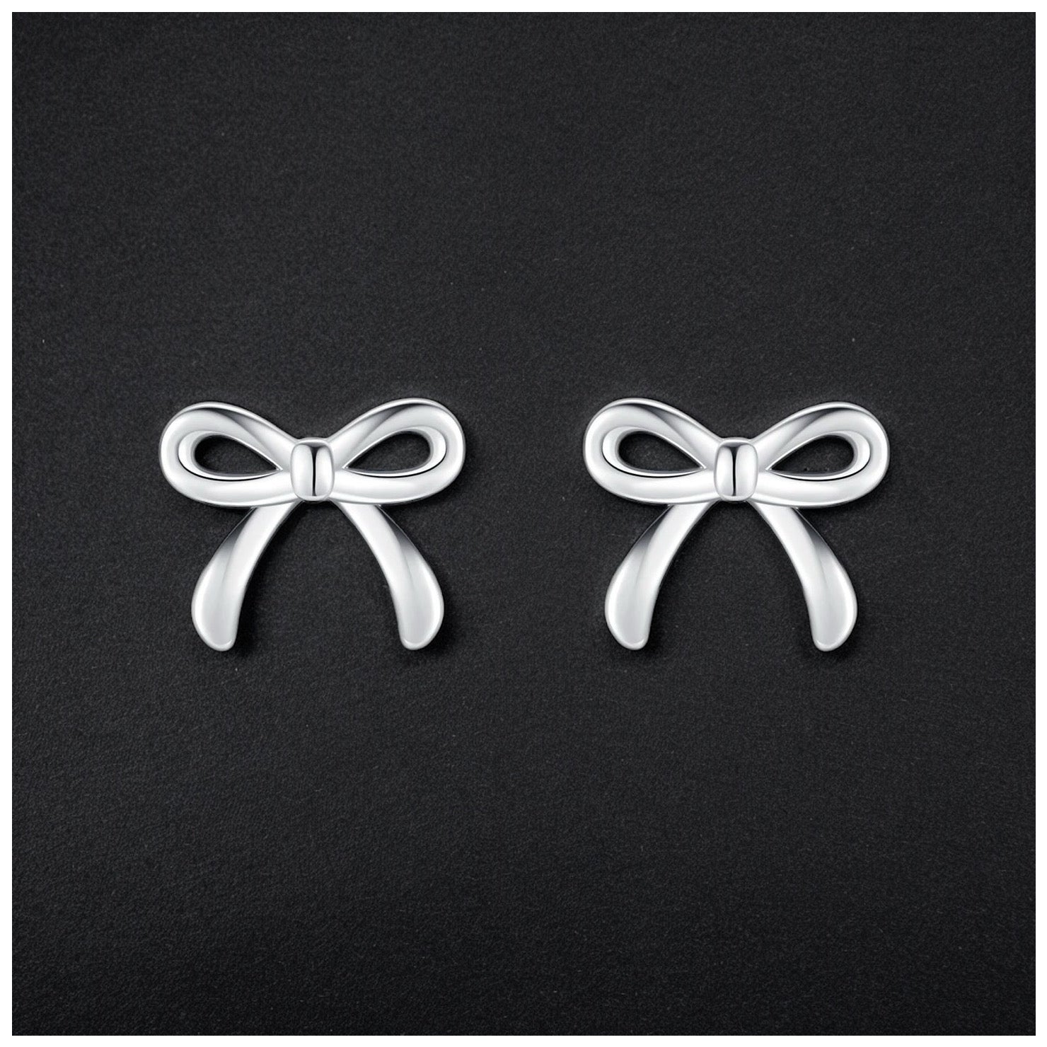 925S SILVER "BOWKNOT" OHRRINGE - ICERAIN JEWELRY
