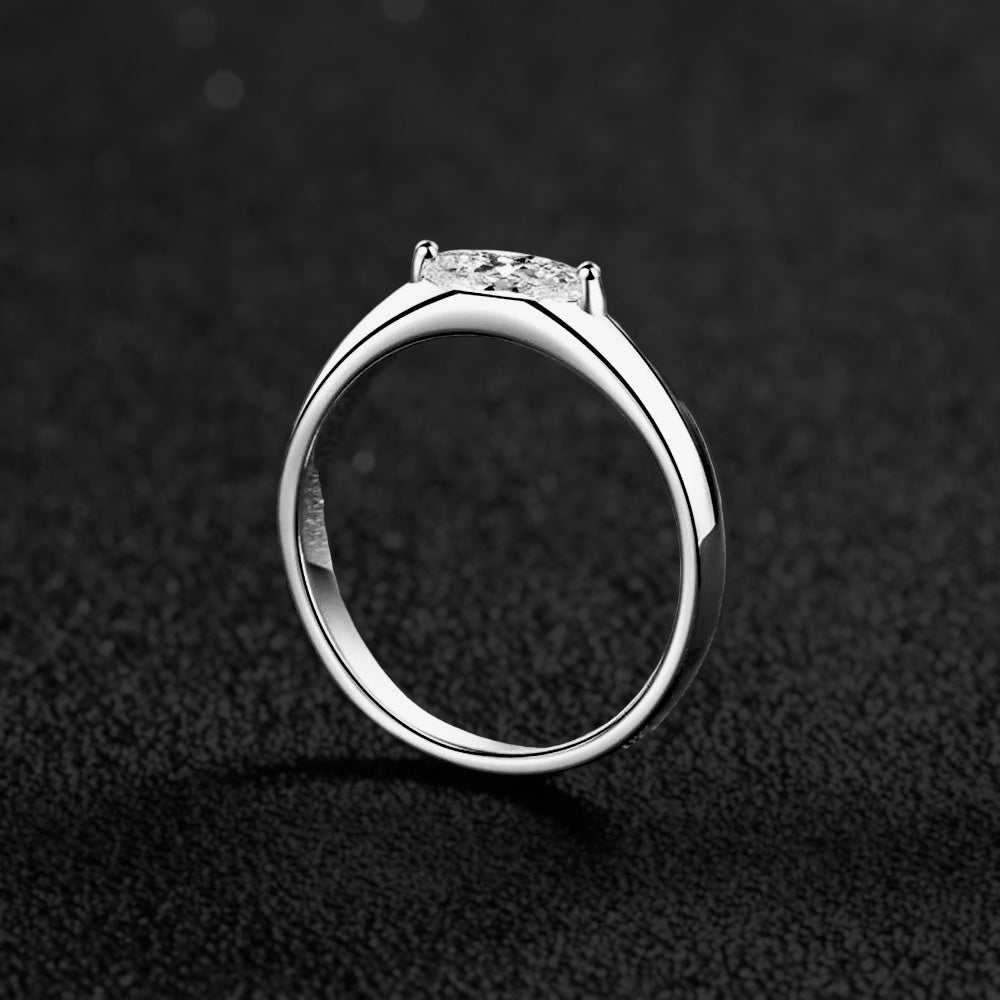 ICED OUT MOISSANITE "SYMPHONY" WEISSGOLD 925S SILVER RING - ICERAIN JEWELRY