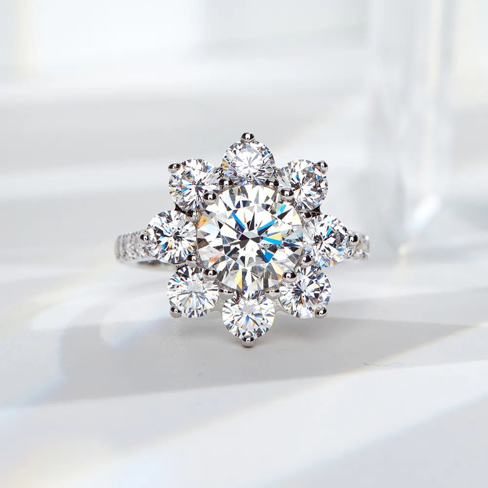 ICED OUT MOISSANITE "TWIST" WEISSGOLD 925S SILVER RING - ICERAIN JEWELRY