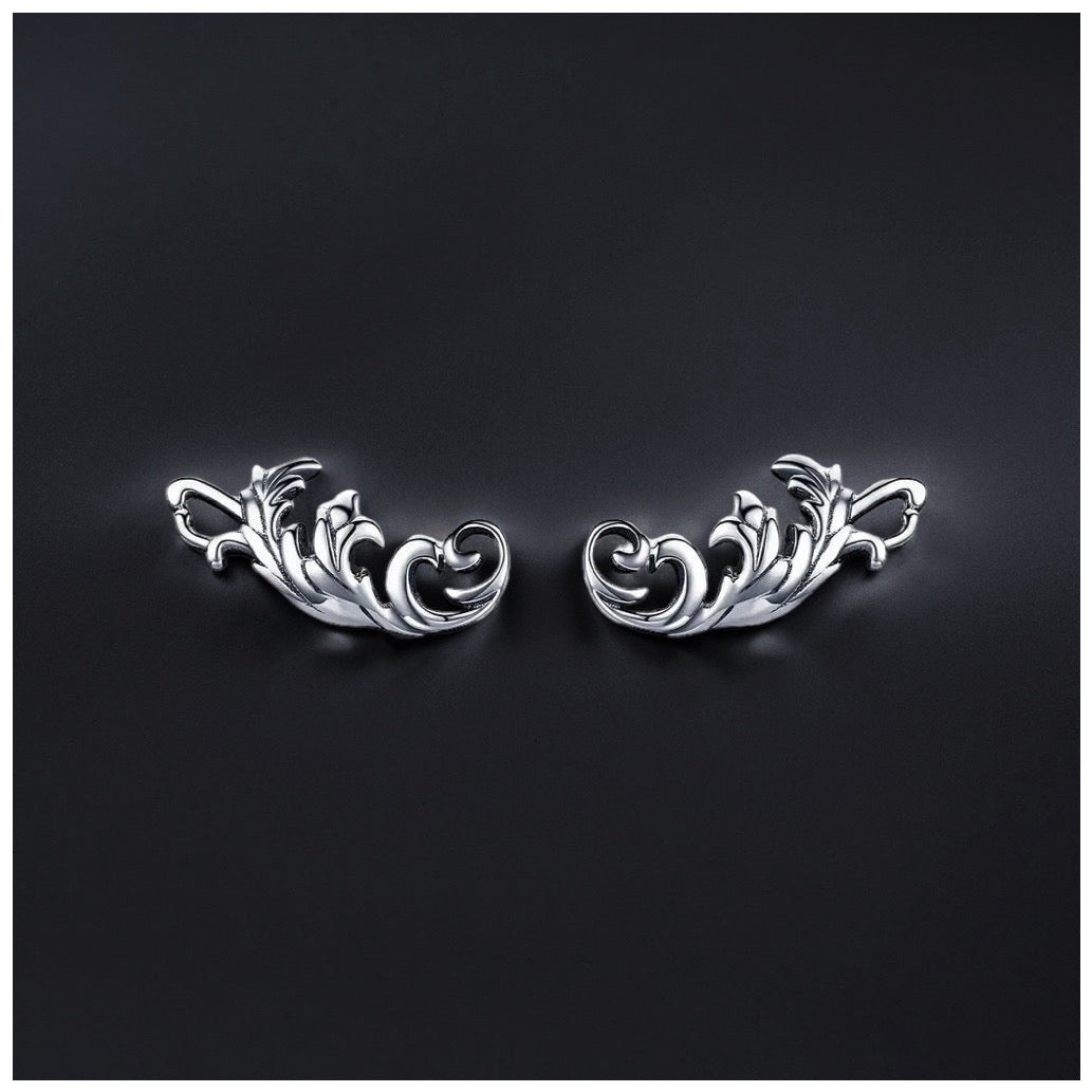 925S SILVER "TRAIBLE" OHRRINGE - ICERAIN JEWELRY