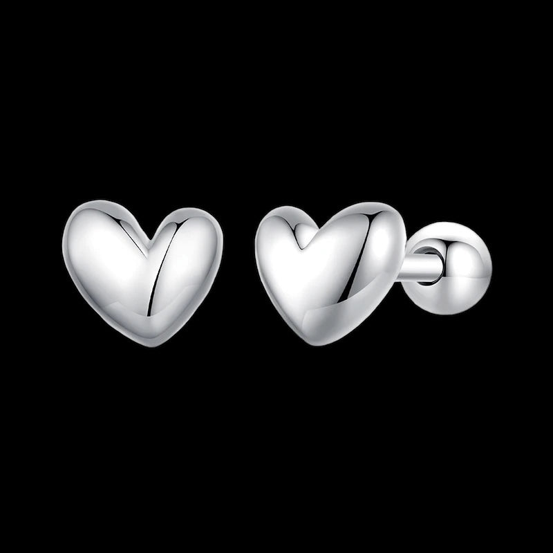 925S SILVER "HEART V3" OHRRINGE - ICERAIN JEWELRY
