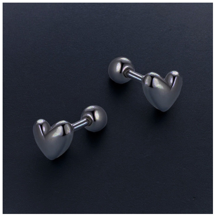 925S SILVER "HEART V3" OHRRINGE - ICERAIN JEWELRY