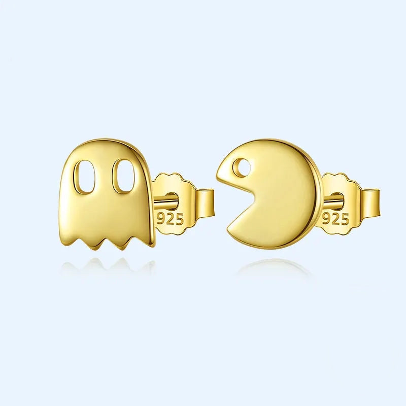 925S SILVER "GOLD PAC" OHRRINGE - ICERAIN JEWELRY