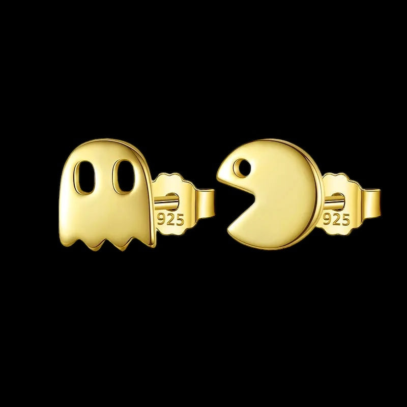 925S SILVER "GOLD PAC" OHRRINGE - ICERAIN JEWELRY