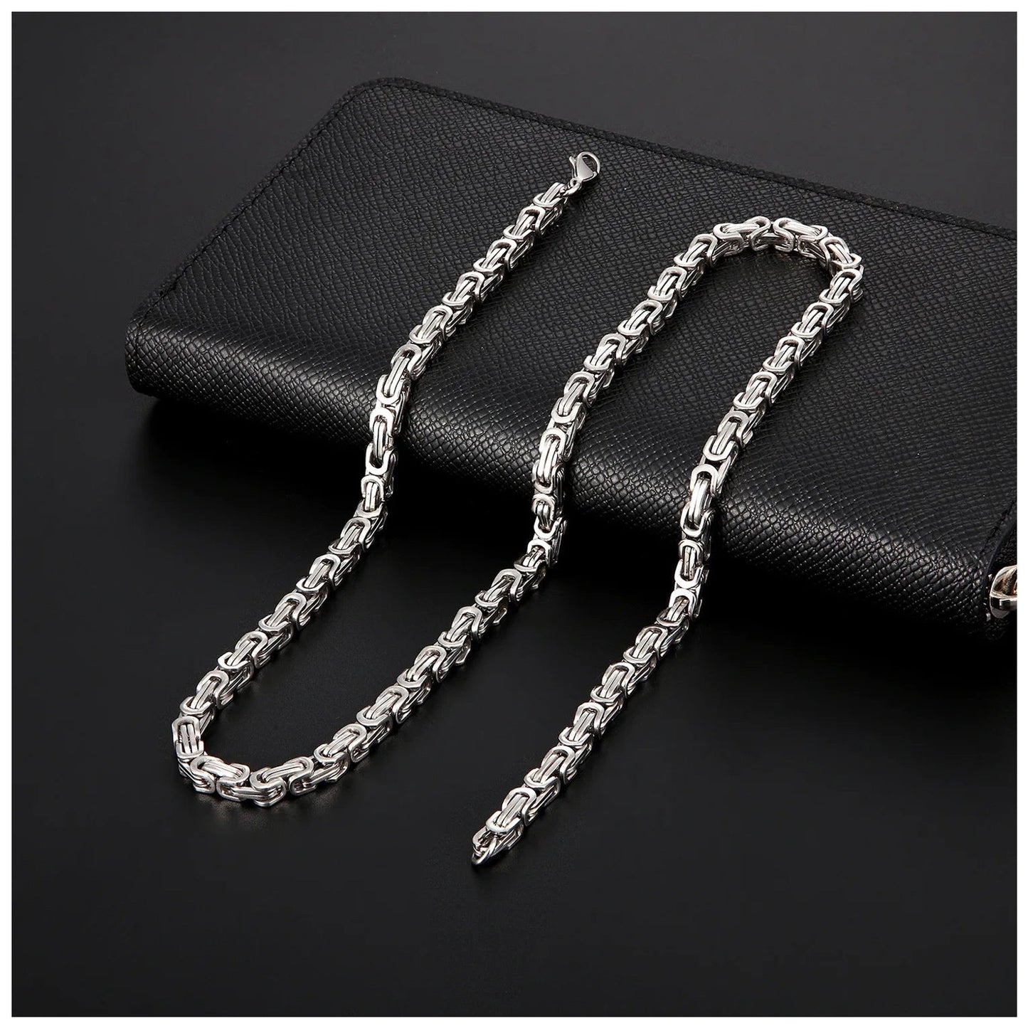 EDELSTAHL 4MM "SILVER KING" KETTE - ICERAIN JEWELRY