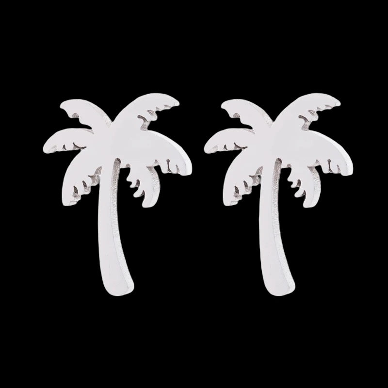 EDELSTAHL "PALM" OHRRINGE - ICERAIN JEWELRY