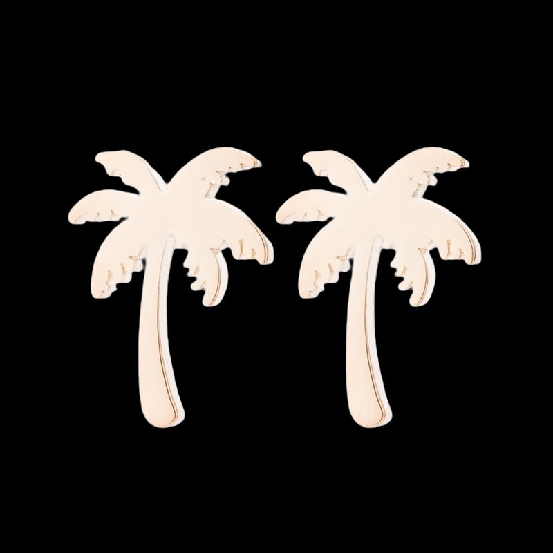 EDELSTAHL "PALM" OHRRINGE - ICERAIN JEWELRY