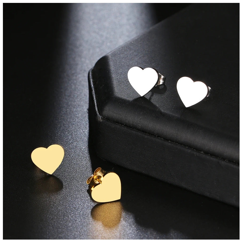 EDELSTAHL "HEART" OHRRINGE - ICERAIN JEWELRY