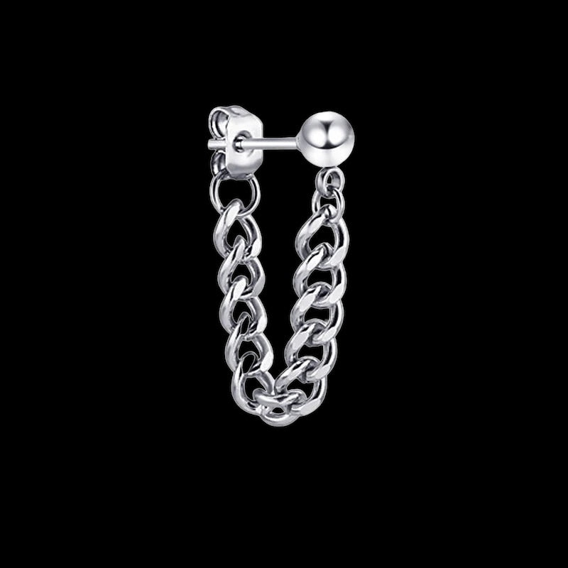 EDELSTAHL "CUBAN" OHRRINGE - ICERAIN JEWELRY