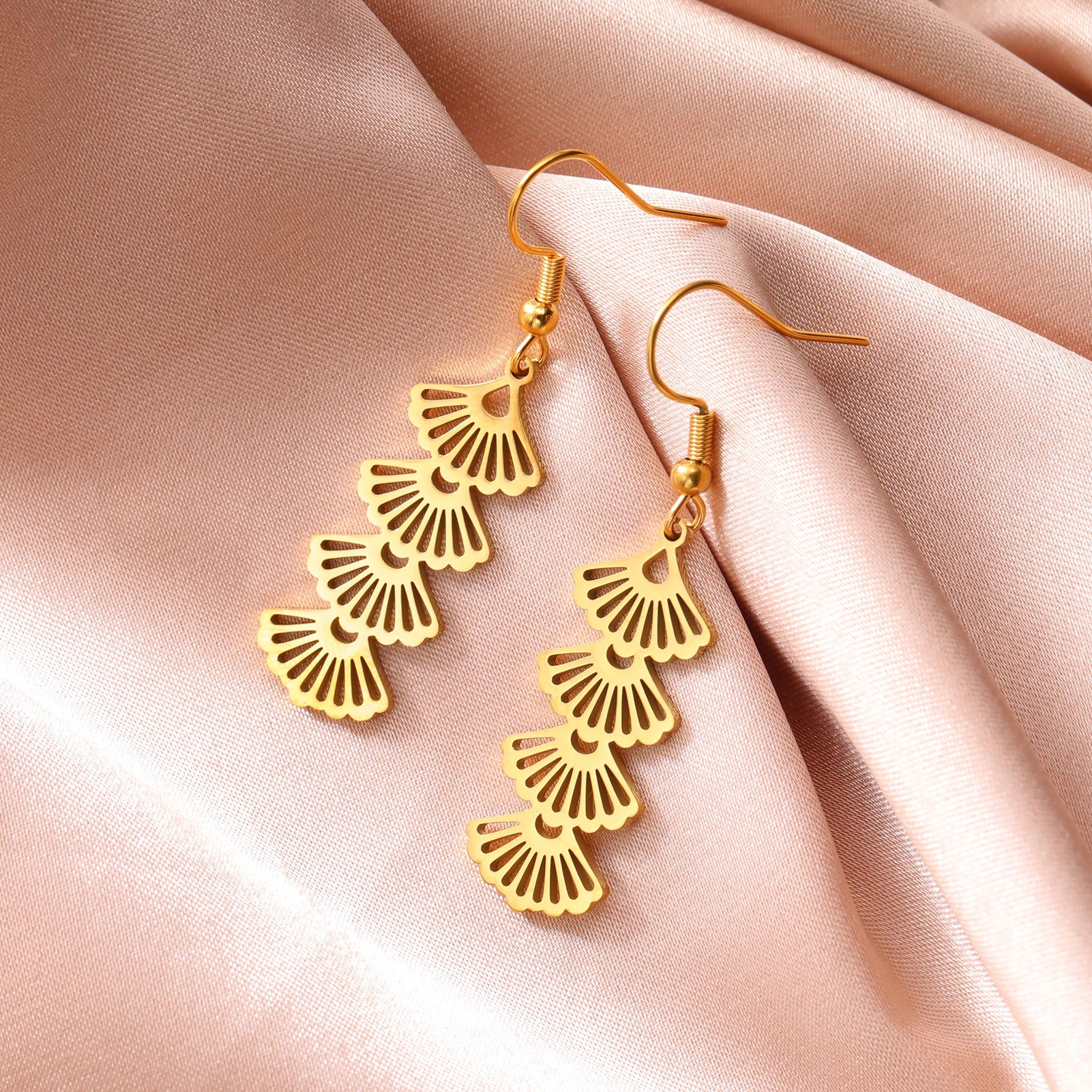 EDELSTAHL "GOLD FEWAR" OHRRINGE - ICERAIN JEWELRY