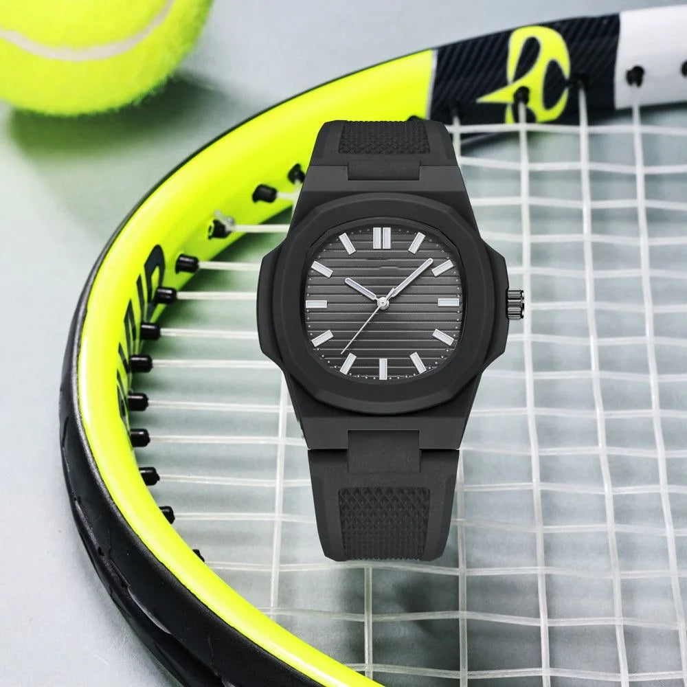 SILIKON "BLACK WRIST" UHR - ICERAIN JEWELRY