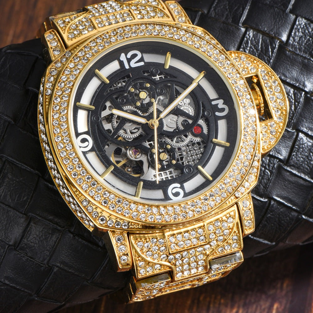 ICED OUT AUTOMATIK "LUCANINO" UHR - ICERAIN JEWELRY