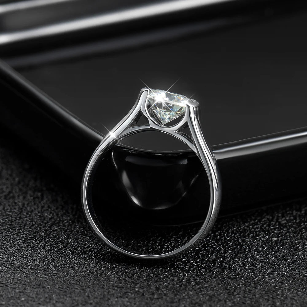 ICED OUT MOISSANITE "BEZEL" WEISSGOLD 925S SILVER RING - ICERAIN JEWELRY