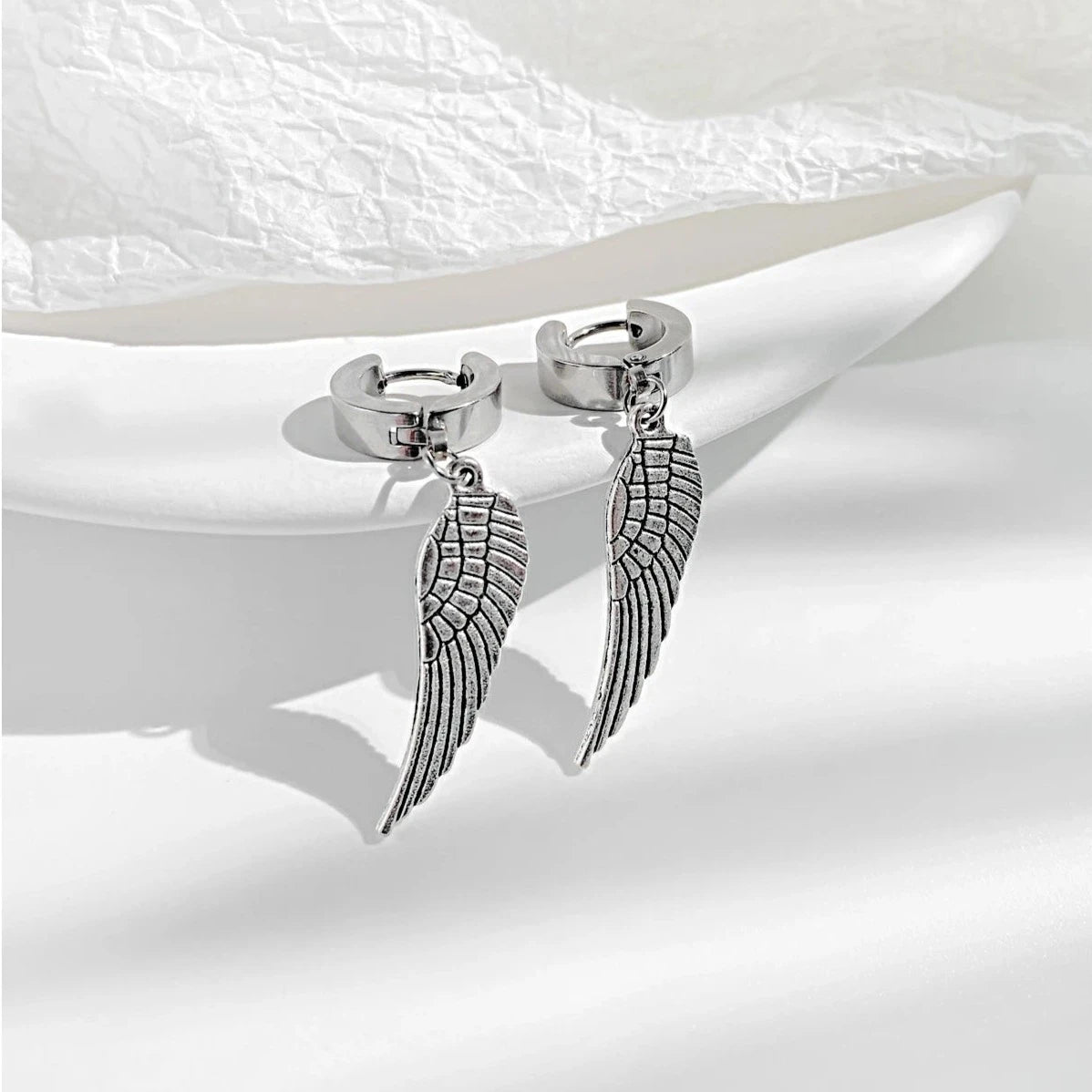 EDELSTAHL "ANGELWINGS" OHRRINGE - ICERAIN JEWELRY