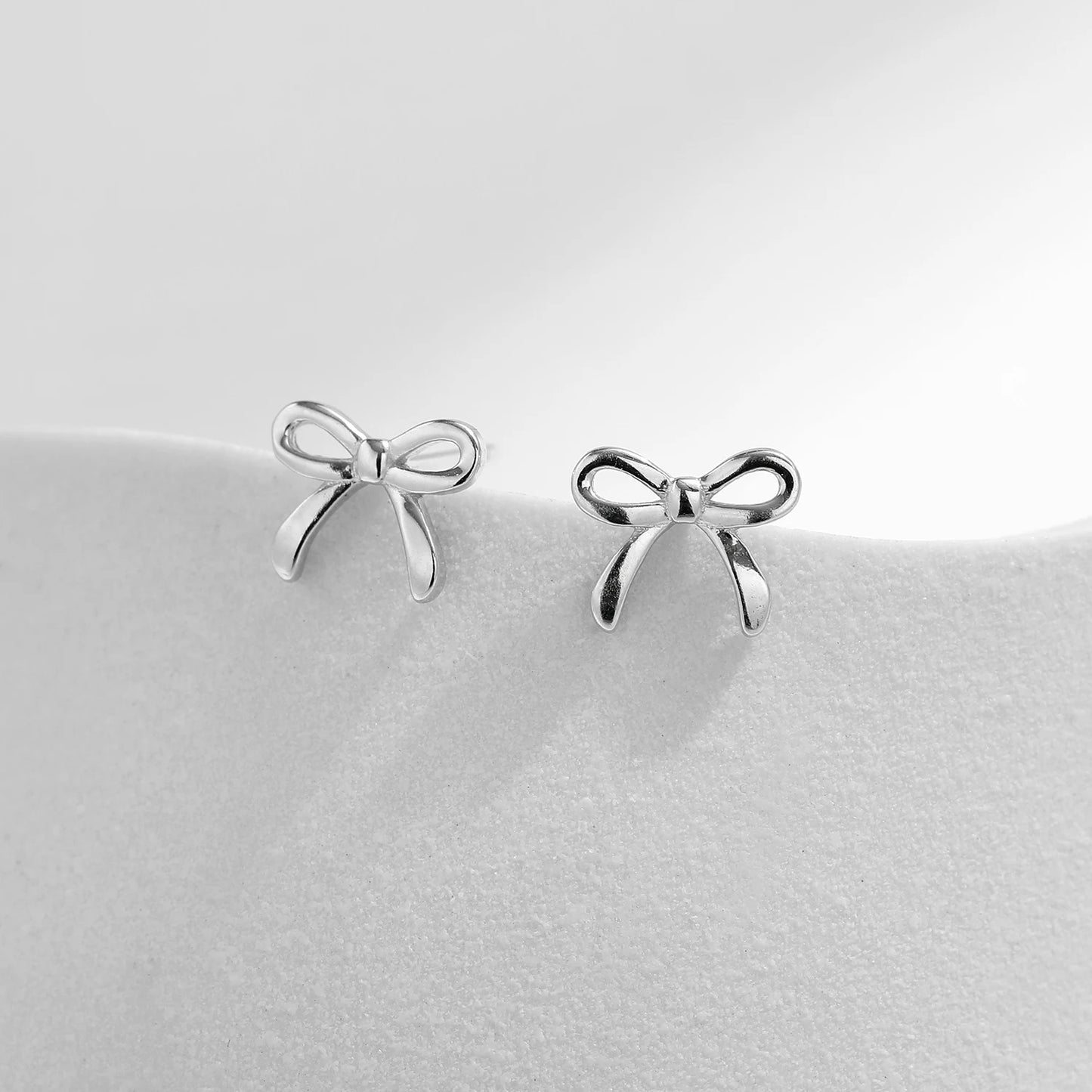 925S SILVER "BOWKNOT" OHRRINGE - ICERAIN JEWELRY