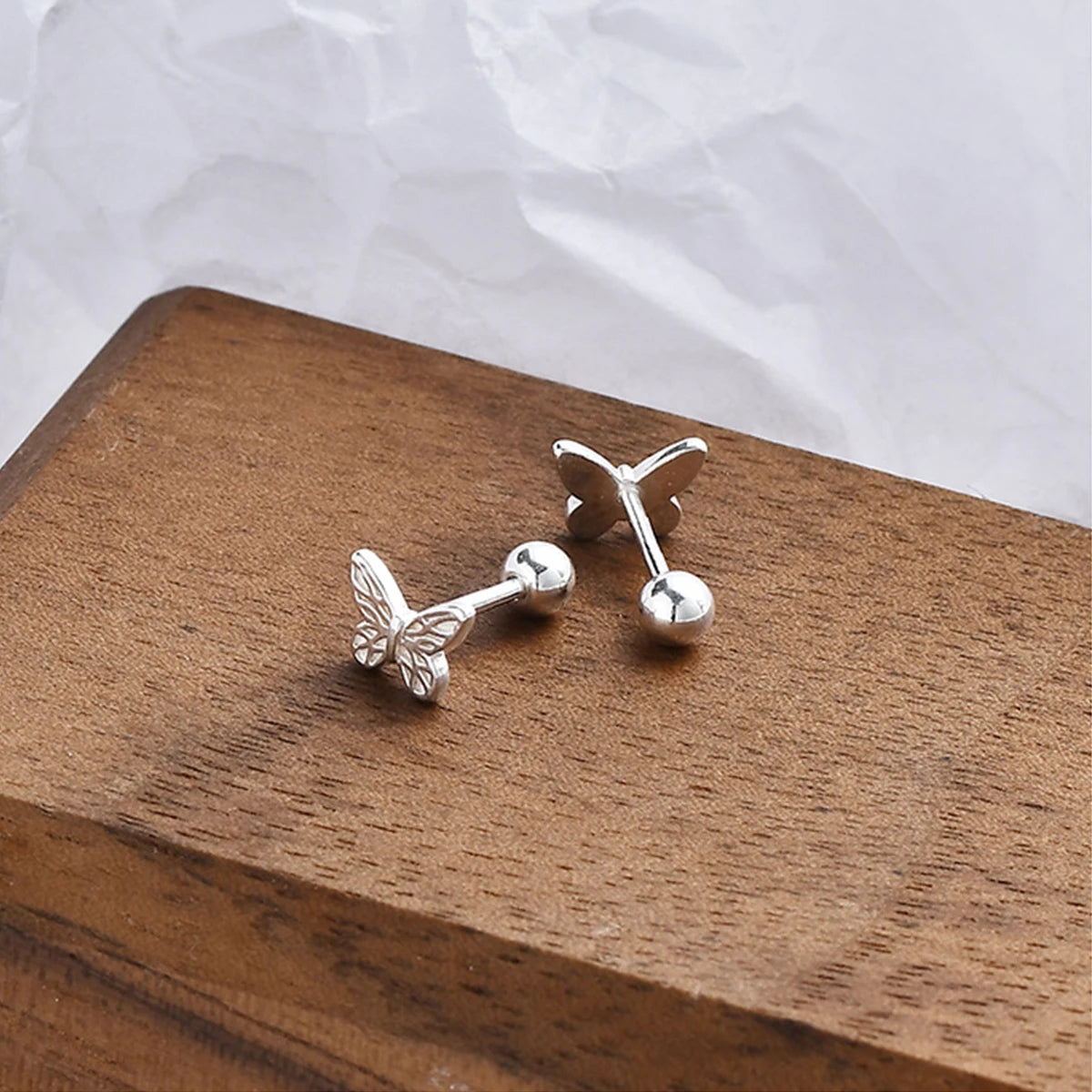 925S SILVER "BUTTERFLY" OHRRINGE - ICERAIN JEWELRY