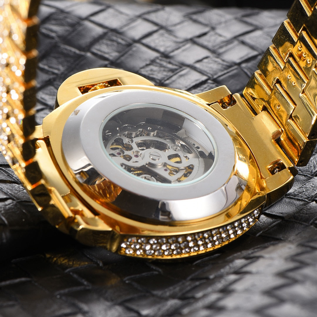 ICED OUT AUTOMATIK "LUCANINO" UHR - ICERAIN JEWELRY