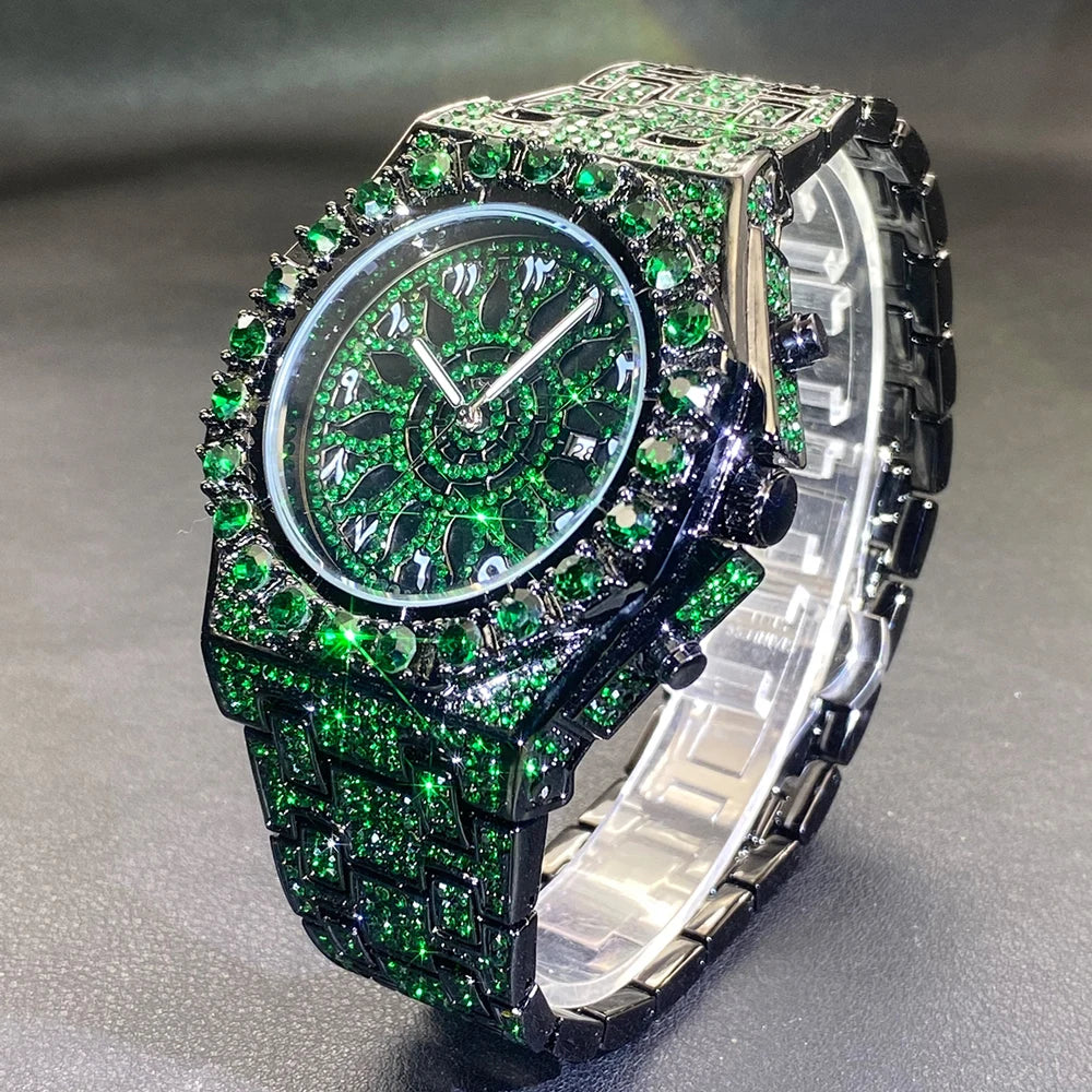 ICED OUT " ARABIC SUN" UHR - ICERAIN JEWELRY