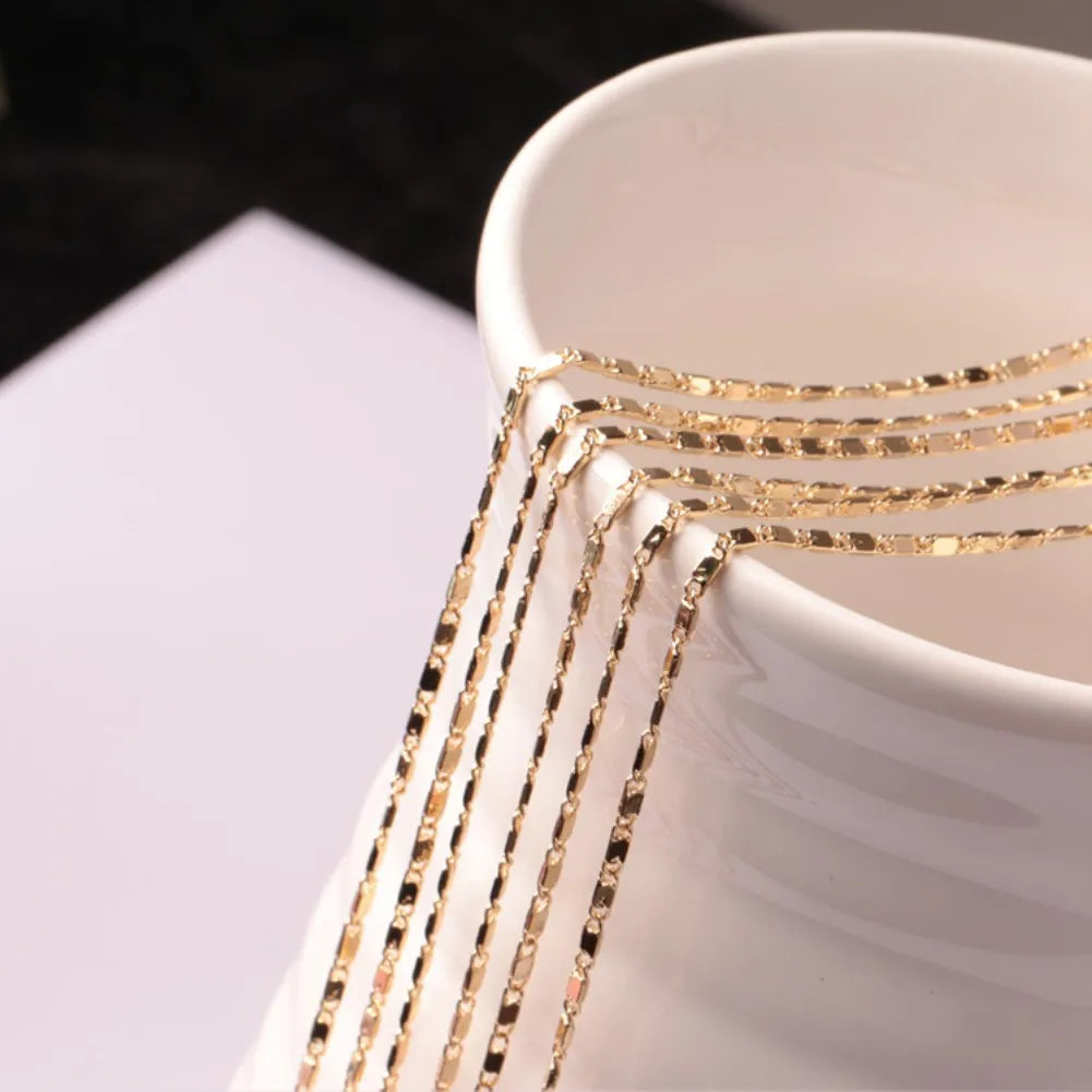 925S SILVER 2MM "GOLD CLAVICLE" KETTE - ICERAIN JEWELRY