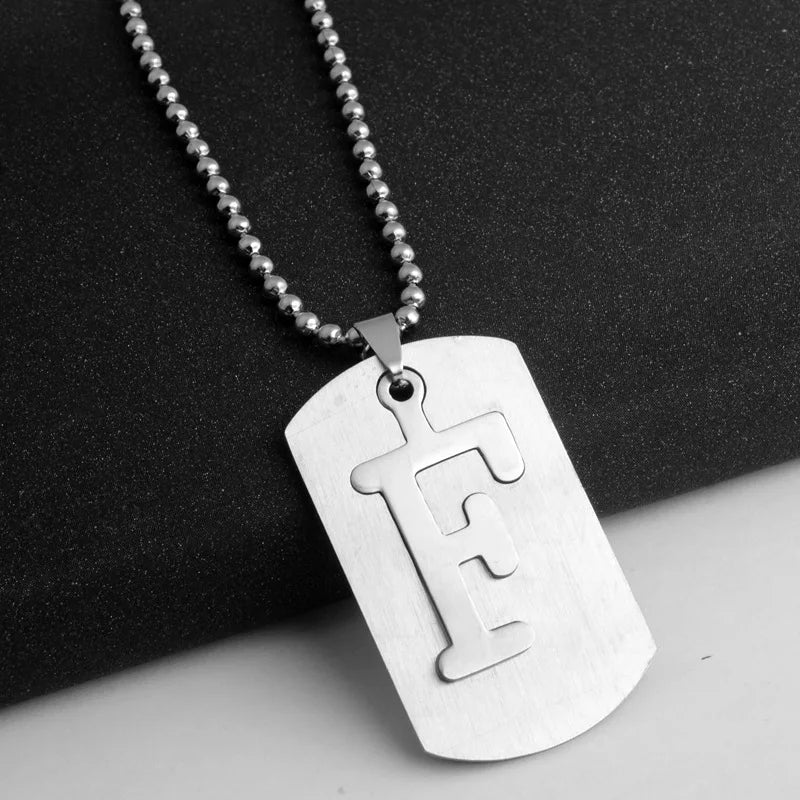 PERSONALISIERTE EDELSTAHL ANFANGSBUCHSTABEN "ULISA" KETTE - ICERAIN JEWELRY