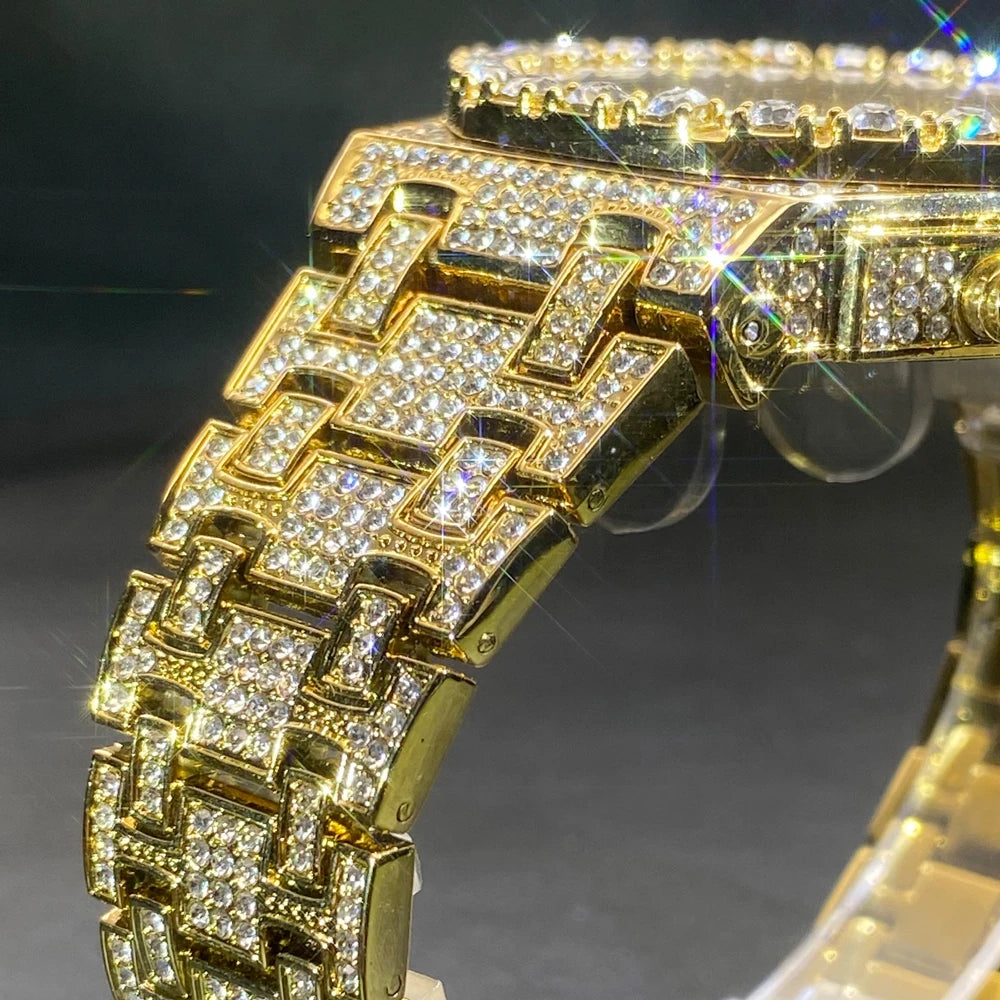 ICED OUT " ARABIC SUN" UHR - ICERAIN JEWELRY