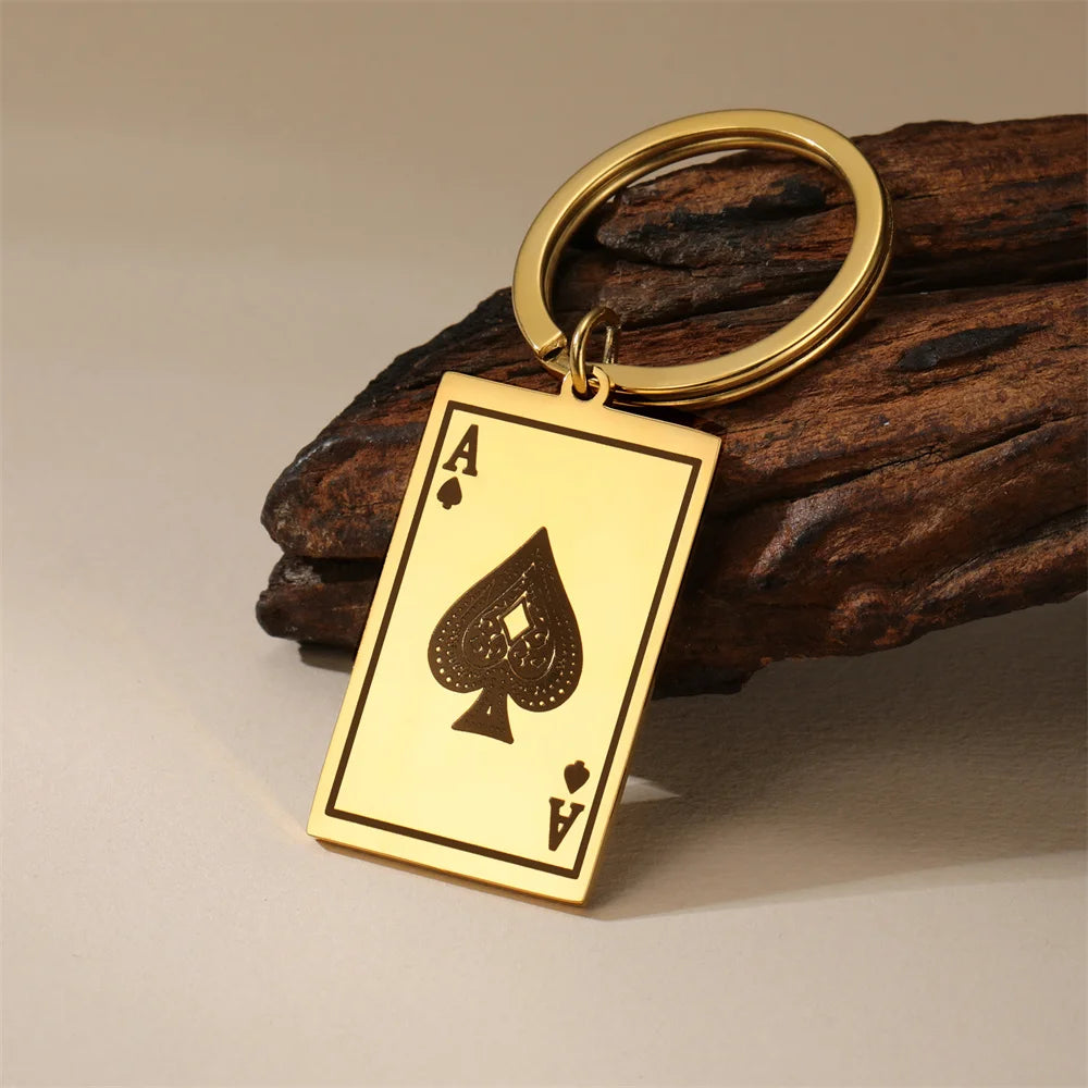 EDELSTAHL "PIK" SCHLÜSSELANHÄNGER - ICERAIN JEWELRY