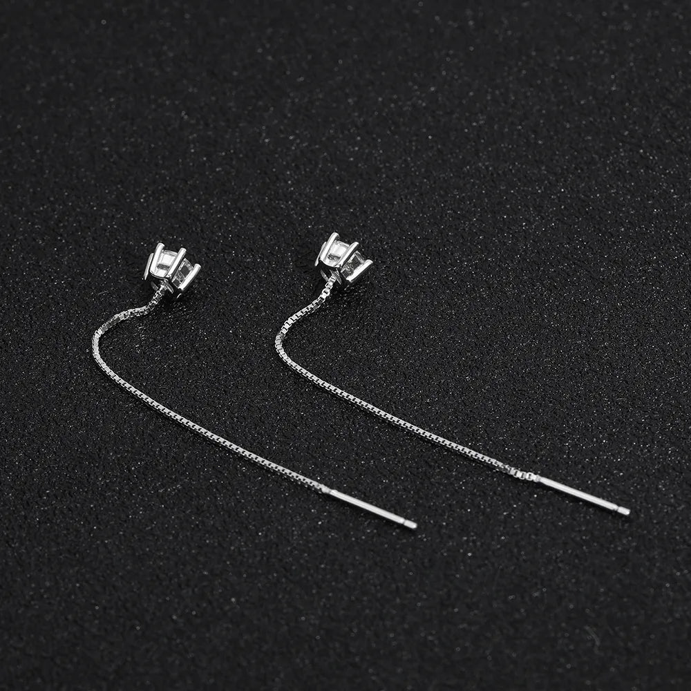 ICED OUT MOISSANITE "WIRES" WEISSGOLD 925S SILVER OHRRINGE - ICERAIN JEWELRY