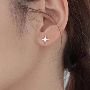 925S SILVER "STAR" OHRRINGE - ICERAIN JEWELRY