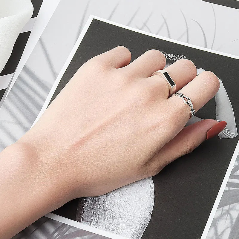 925S SILVER "FLIX" RING - ICERAIN JEWELRY