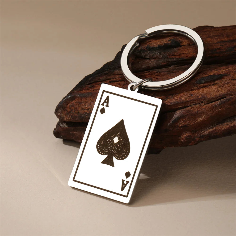 EDELSTAHL "PIK" SCHLÜSSELANHÄNGER - ICERAIN JEWELRY