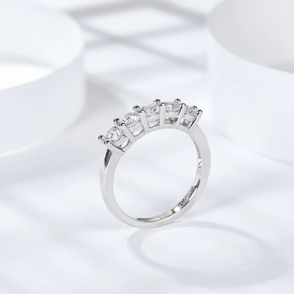 ICED OUT MOISSANITE "TRASOMA" WEISSGOLD 925S SILVER RING - ICERAIN JEWELRY