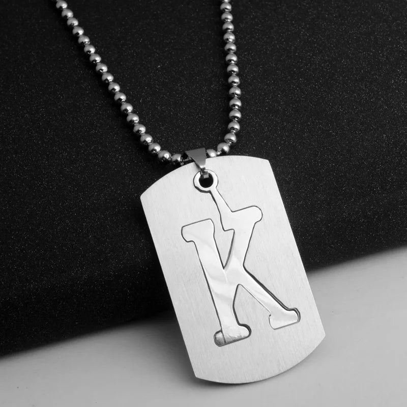 PERSONALISIERTE EDELSTAHL ANFANGSBUCHSTABEN "ULISA" KETTE - ICERAIN JEWELRY
