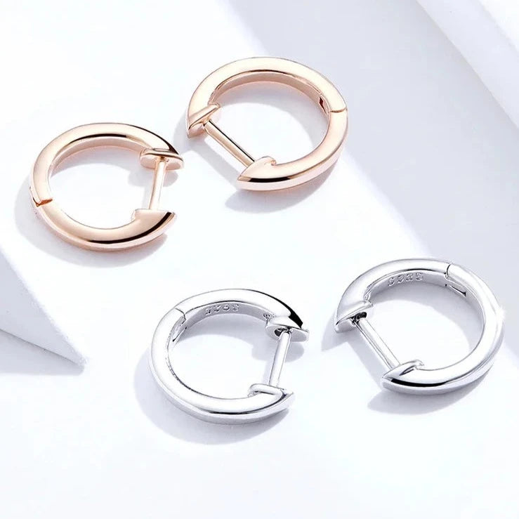 925S SILVER "SMALL CIRCLE" OHRRINGE - ICERAIN JEWELRY