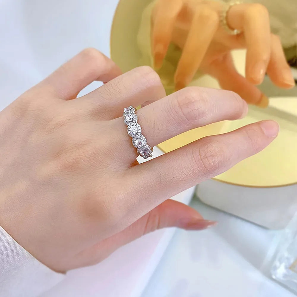 ICED OUT MOISSANITE "NADIAR" WEISSGOLD 925S SILVER RING - ICERAIN JEWELRY