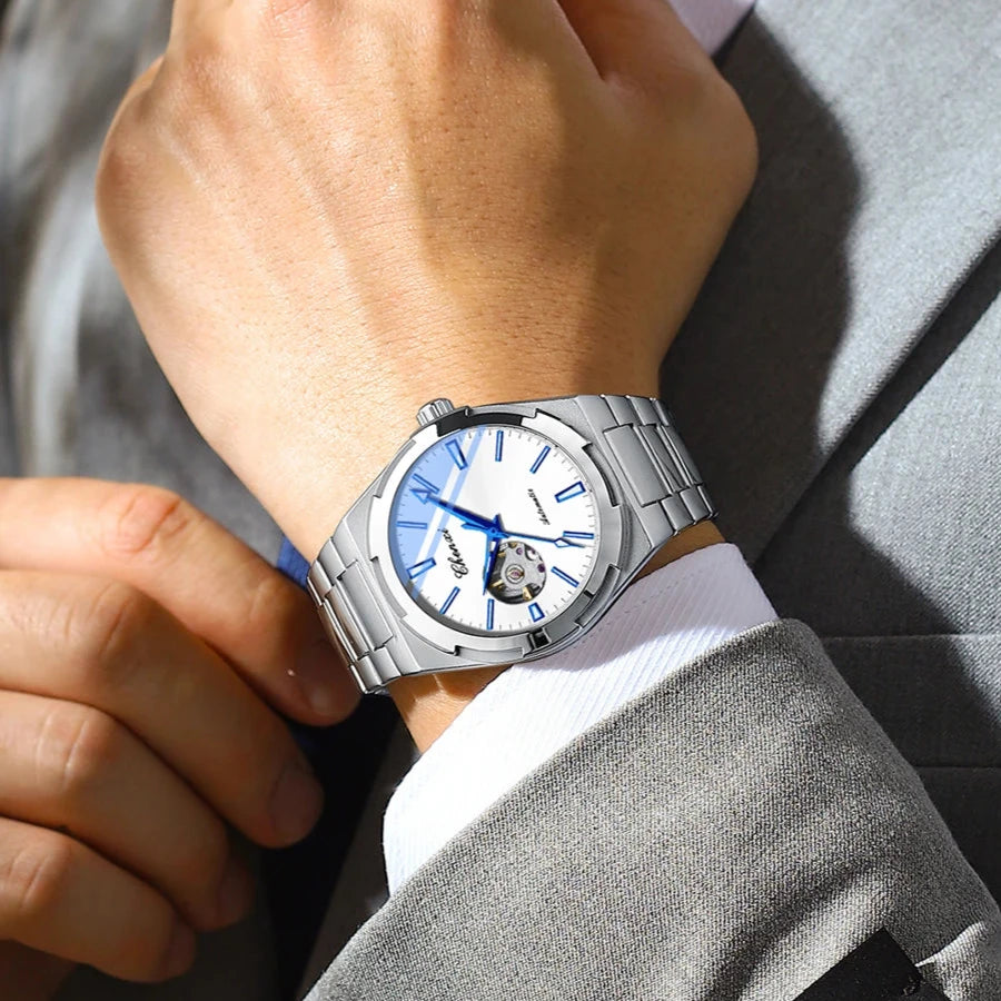 EDELSTAHL AUTOMATIK "HOLLONDOS" UHR - ICERAIN JEWELRY