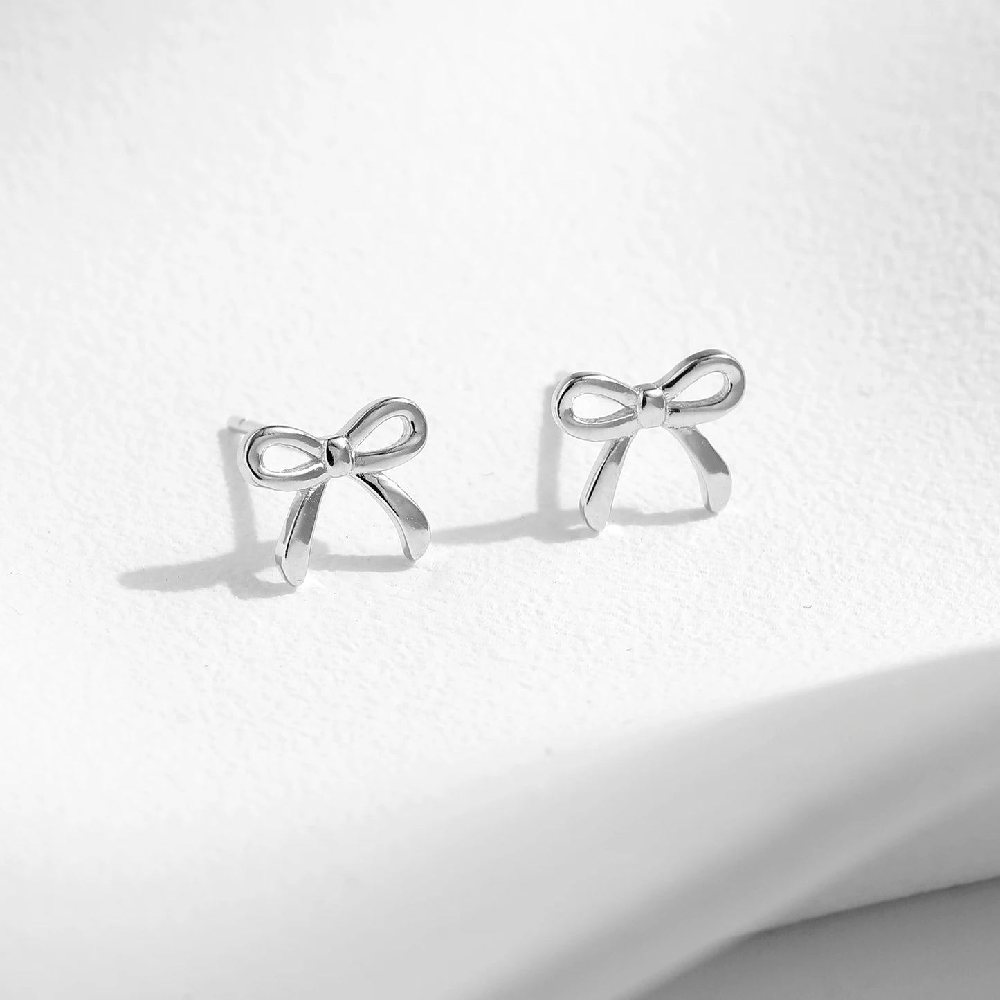 925S SILVER "BOWKNOT" OHRRINGE - ICERAIN JEWELRY