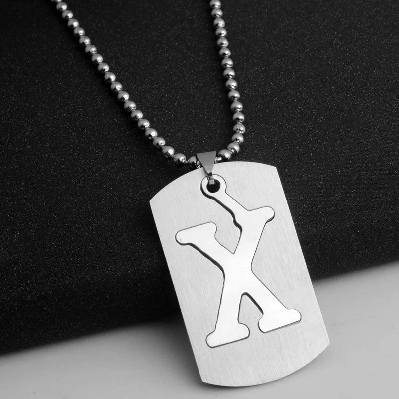 PERSONALISIERTE EDELSTAHL ANFANGSBUCHSTABEN "ULISA" KETTE - ICERAIN JEWELRY