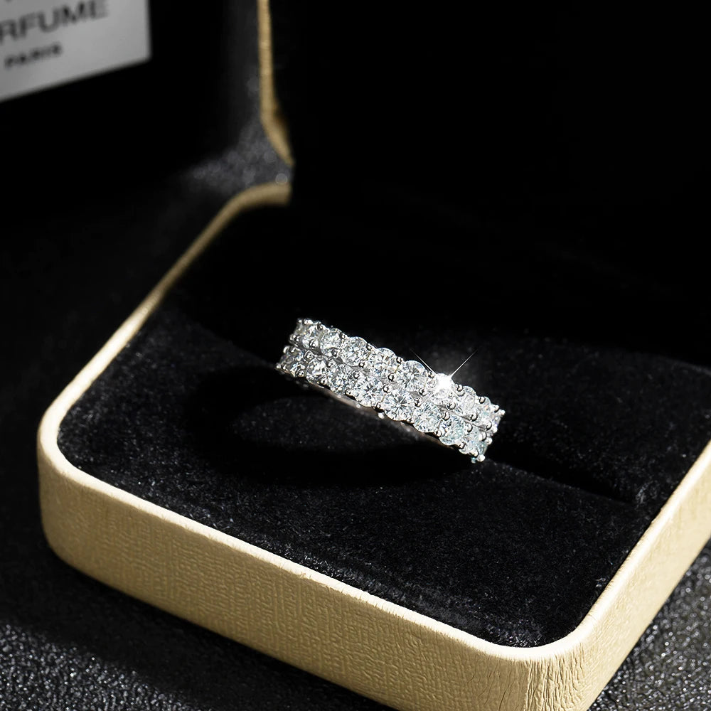 ICED OUT MOISSANITE "BOOMIRS" WEISSGOLD 925S SILVER RING - ICERAIN JEWELRY