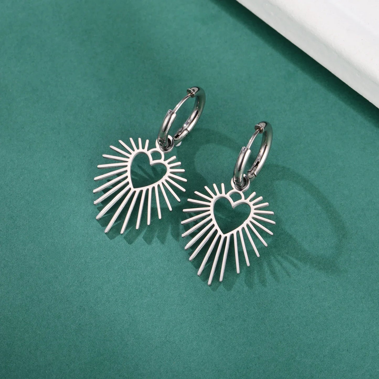 EDELSTAHL "HEART V6" OHRRINGE - ICERAIN JEWELRY