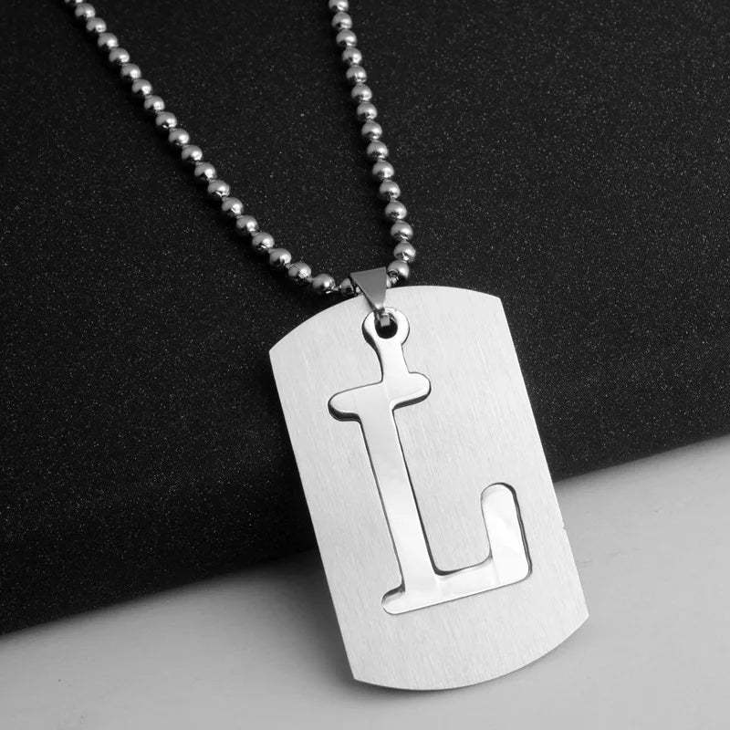 PERSONALISIERTE EDELSTAHL ANFANGSBUCHSTABEN "ULISA" KETTE - ICERAIN JEWELRY