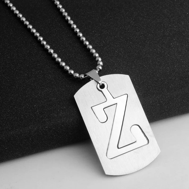 PERSONALISIERTE EDELSTAHL ANFANGSBUCHSTABEN "ULISA" KETTE - ICERAIN JEWELRY