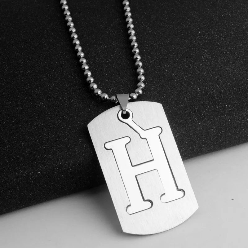 PERSONALISIERTE EDELSTAHL ANFANGSBUCHSTABEN "ULISA" KETTE - ICERAIN JEWELRY