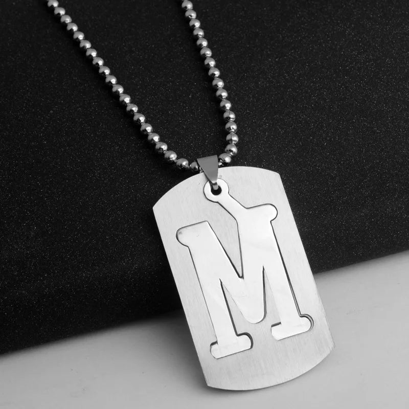 PERSONALISIERTE EDELSTAHL ANFANGSBUCHSTABEN "ULISA" KETTE - ICERAIN JEWELRY