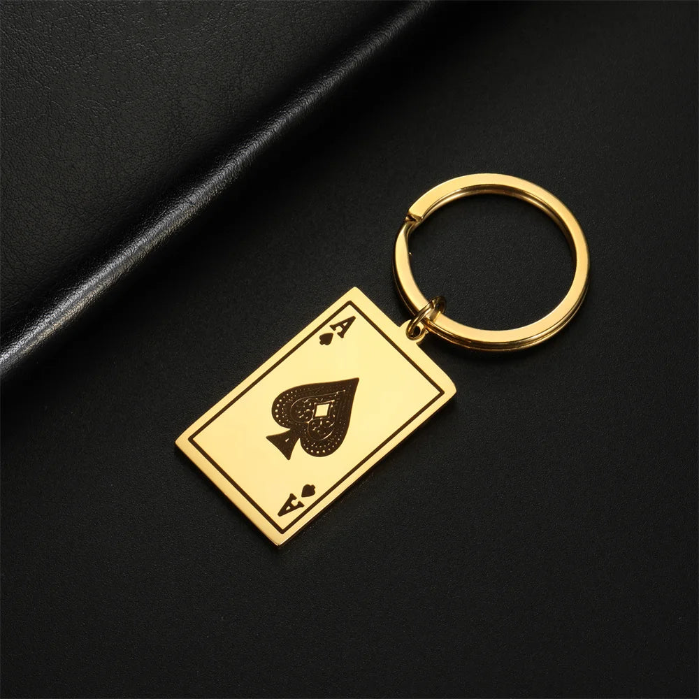 EDELSTAHL "PIK" SCHLÜSSELANHÄNGER - ICERAIN JEWELRY