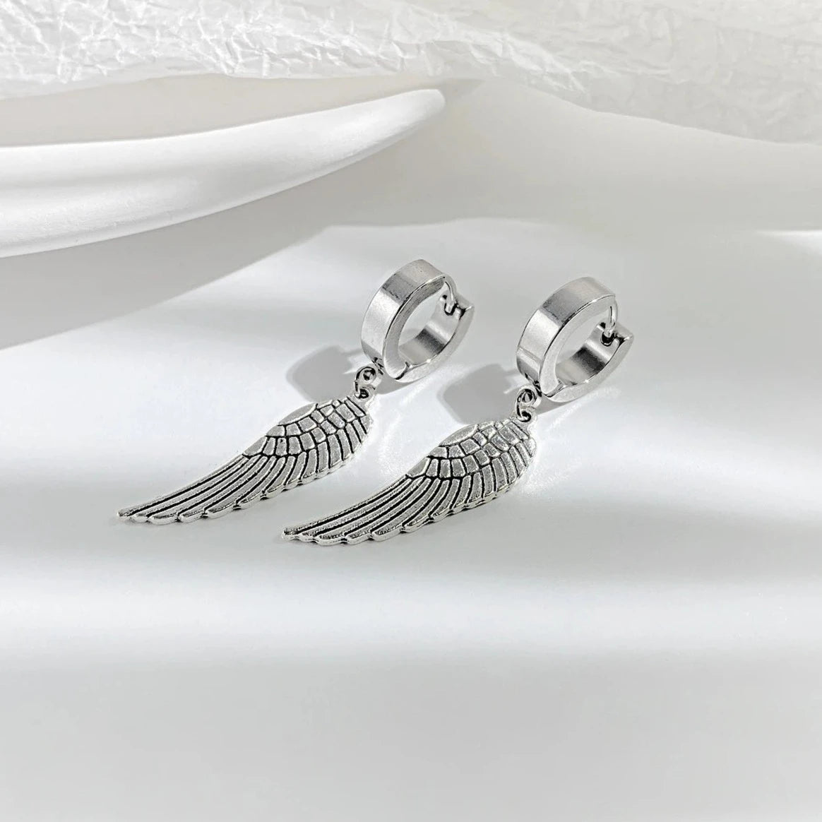 EDELSTAHL "ANGELWINGS" OHRRINGE - ICERAIN JEWELRY