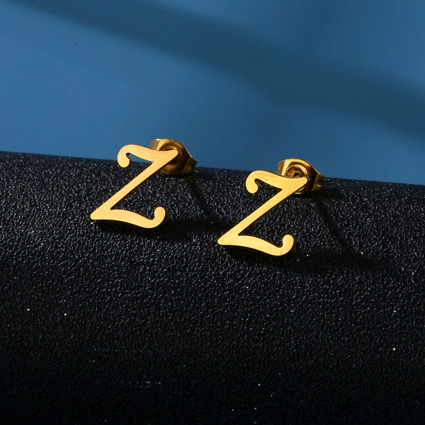 PERSONALISIERTE EDELSTAHL ANFANGSBUCHSTABEN ""SKUR" OHRRINGE - ICERAIN JEWELRY