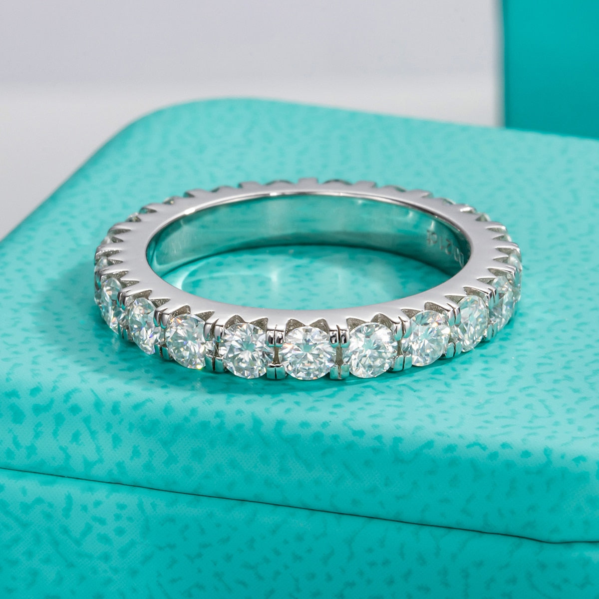 ICED OUT MOISSANITE "BALARE" WEISSGOLD 925S SILVER RING - ICERAIN JEWELRY