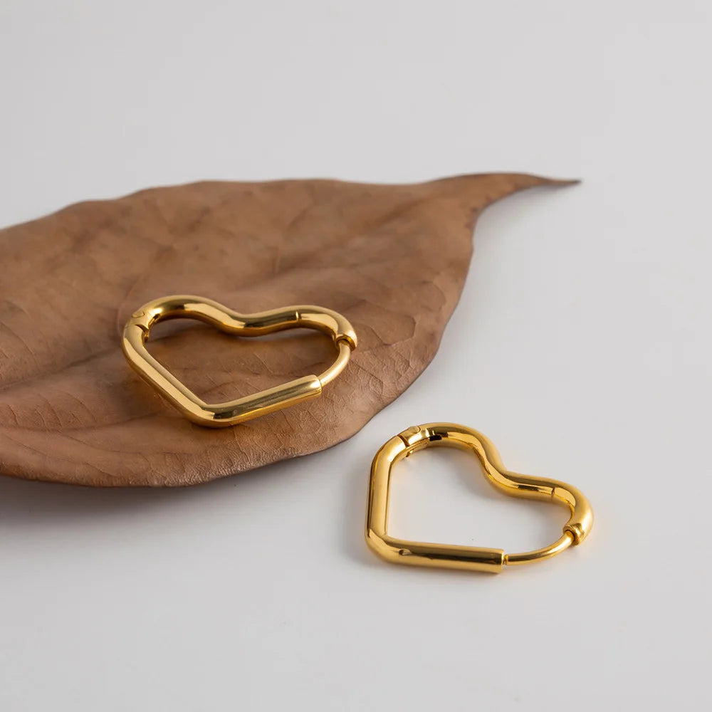 EDELSTAHL "HEART V3" OHRRINGE - ICERAIN JEWELRY