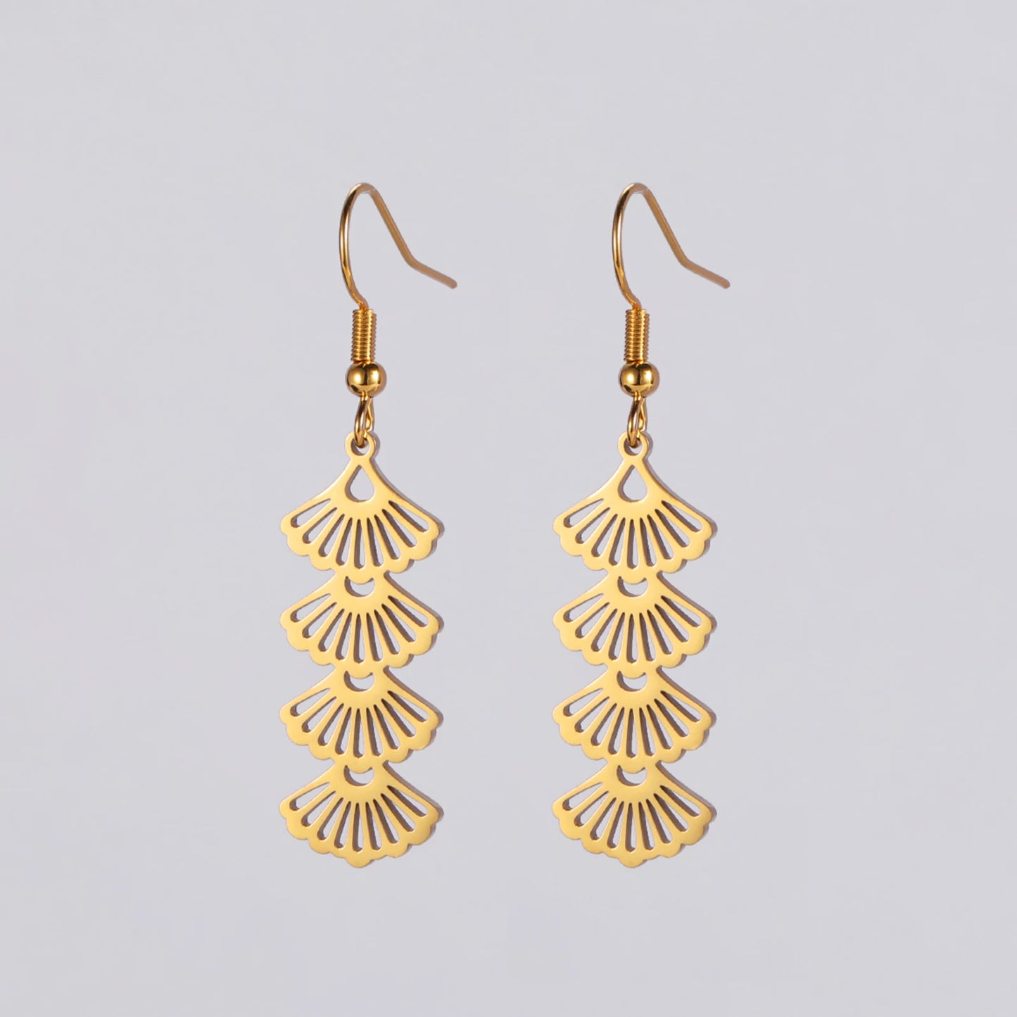 EDELSTAHL "GOLD FEWAR" OHRRINGE - ICERAIN JEWELRY